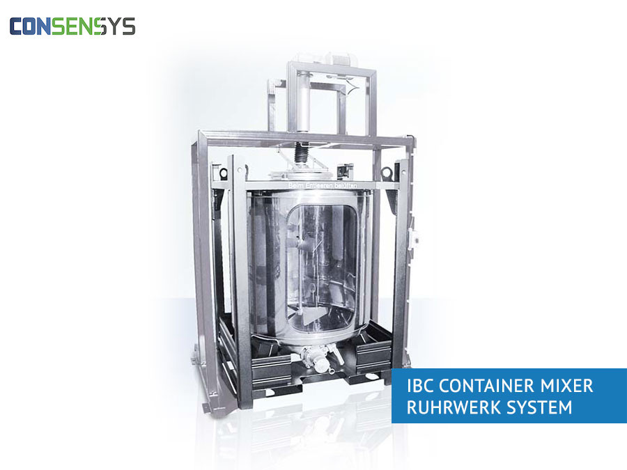 IBC container mixer ruhrwerksystem